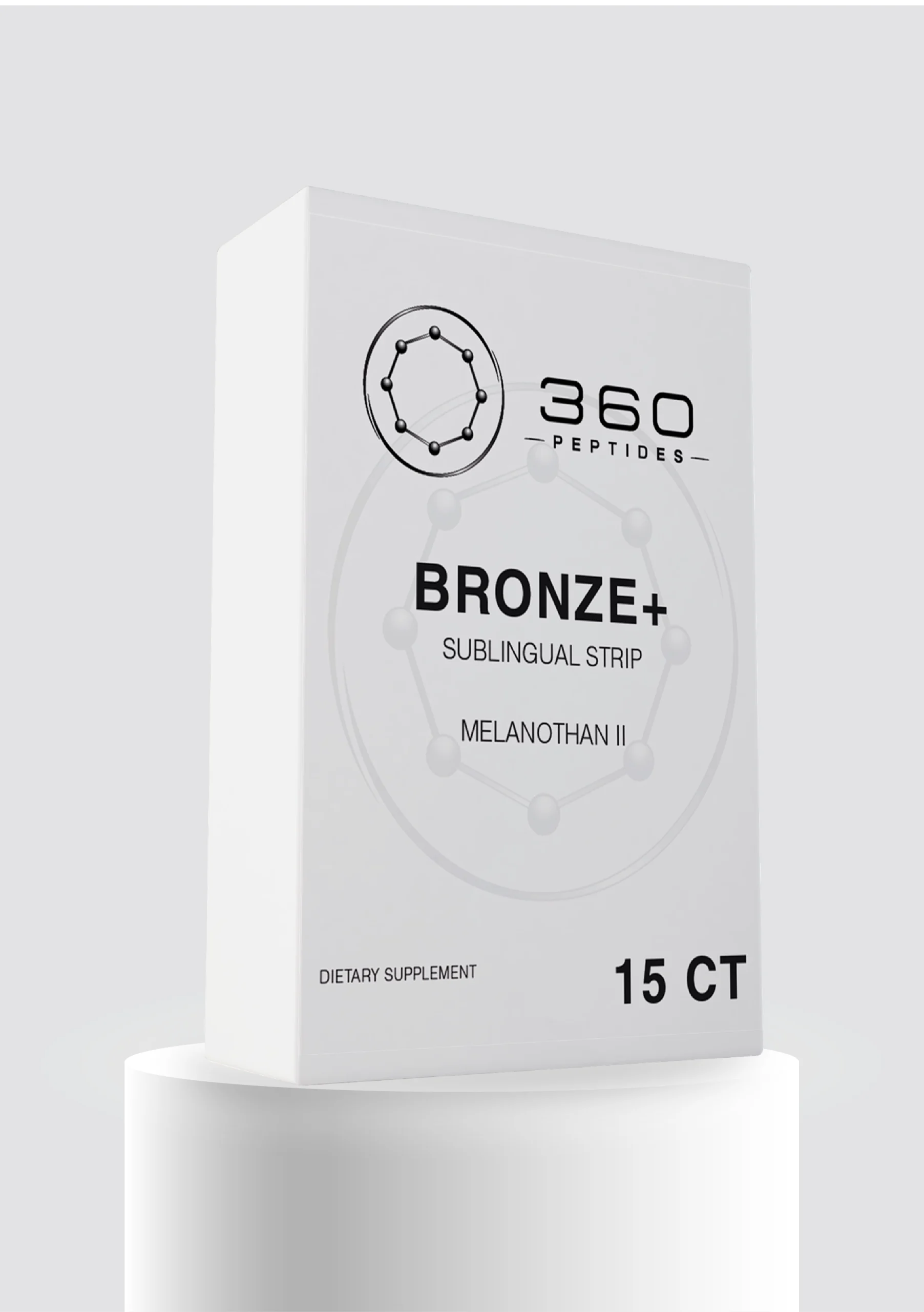 Bronze+ (Melanotan II 2 mg, Vitamin E 13 mg) Sublingual Strips 15 ct