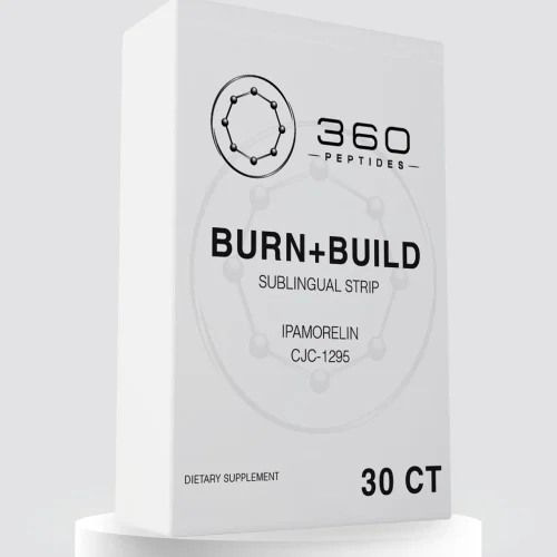 Burn + Build (CJC-1295 250 mcg, Ipamorelin 250 mcg) Sublingual Strips 30 ct